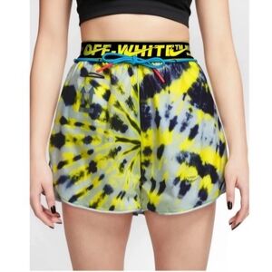 Nike Off-White Nike Off-White  Women's Tie-Dye Shorts - Yellow and Blue